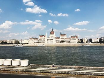 View of buildings at waterfront