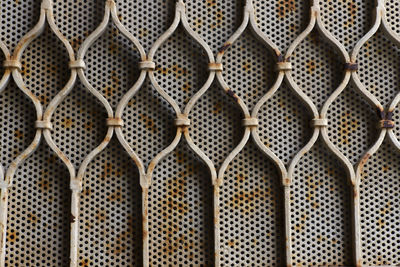 Full frame shot of metal grate