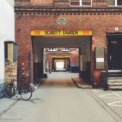 Cars parked in front of building