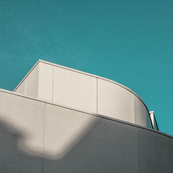 Low angle view of building against clear sky