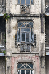 Low angle view of old building.
