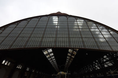 Low angle view of modern building against sky