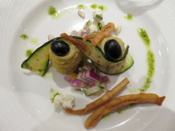 Close-up of food in plate