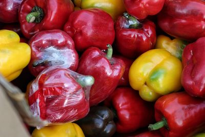 Full frame shot of fruits for sale in market