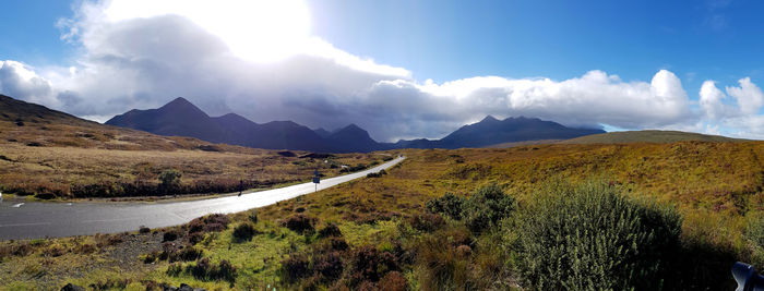 Panoramic view of landscape against sky