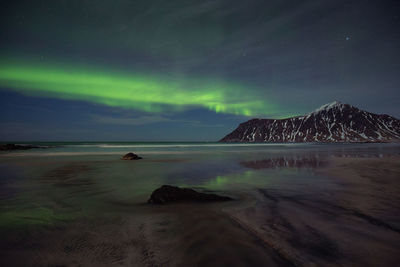 Lofoten's aurora, nature's symphony.