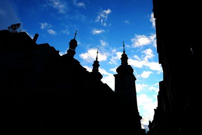 Low angle view of church against sky