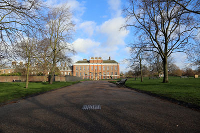 View of building against cloudy sky