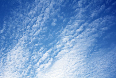 Low angle view of clouds in sky