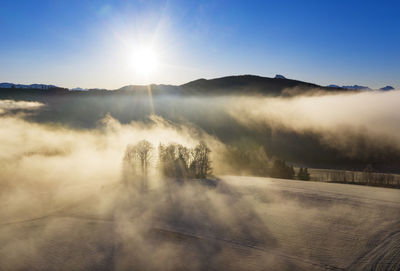 Scenic view of landscape against sky