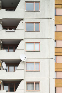 Low angle view of apartment building