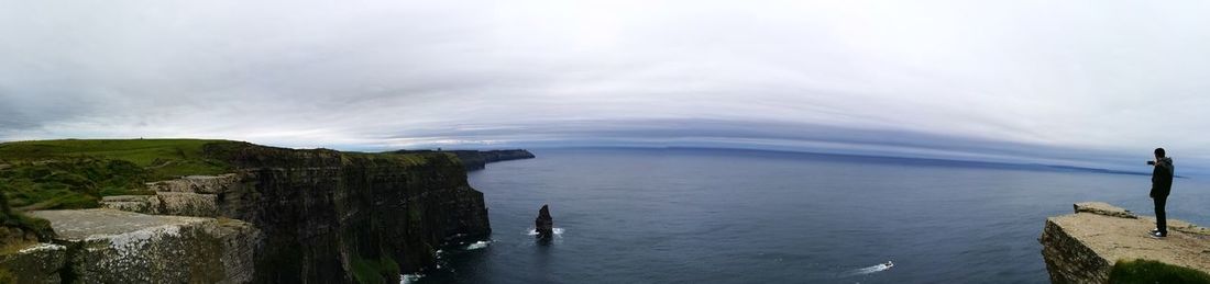 Panoramic view of sea against sky