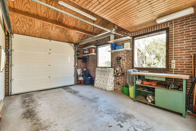 Interior of abandoned building