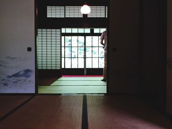 Interior of empty corridor