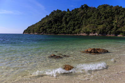 Scenic view of sea against sky