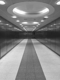 Empty illuminated corridor