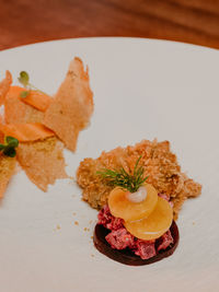 Close-up of food in plate
