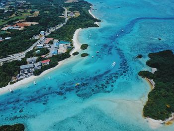 Aerial view of beach