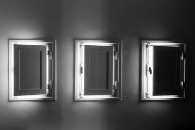 Empty corridor of building