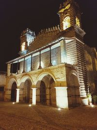 Low angle view of church against sky