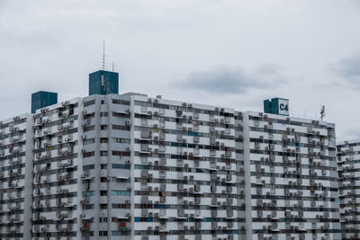 Low angle view of buildings against sky