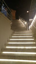 Staircase at night