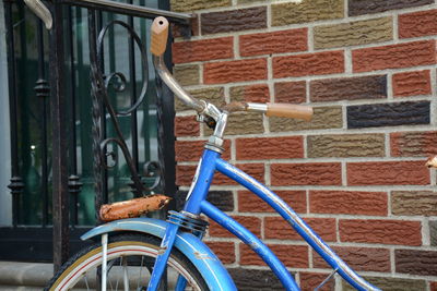 Bicycle against wall