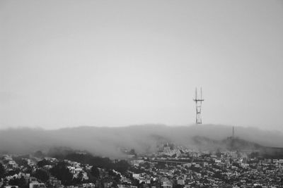 View of buildings in city against sky