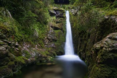 Long exposure of a stream in the thuringian forest