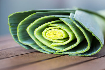 Close-up of sliced plant