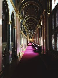 Corridor of historic building