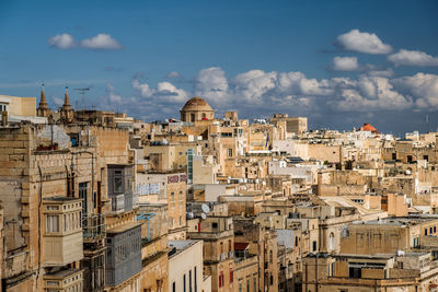 Aerial view of buildings in city