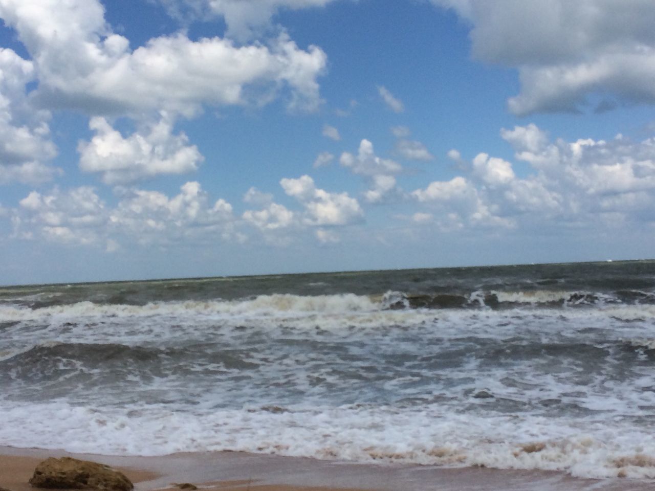 sea, beach, water, horizon over water, sky, shore, scenics, tranquil scene, beauty in nature, tranquility, wave, cloud - sky, sand, nature, surf, cloud, idyllic, cloudy, coastline, day