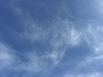 Low angle view of clouds in sky