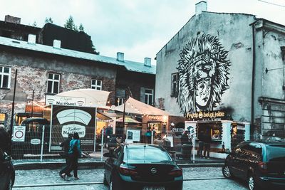 Graffiti on building