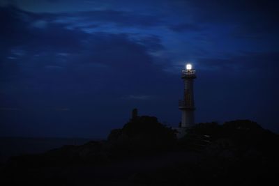 Low angle view of lighthouse