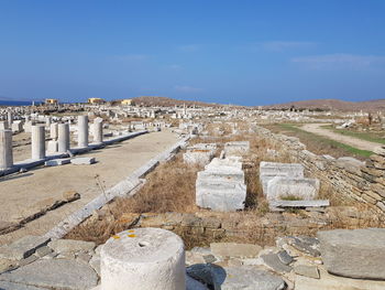 View of old ruins against sky