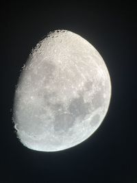 Close-up of moon against sky at night