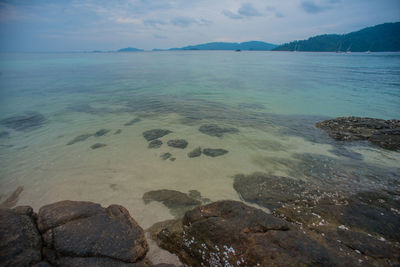 Scenic view of sea against sky