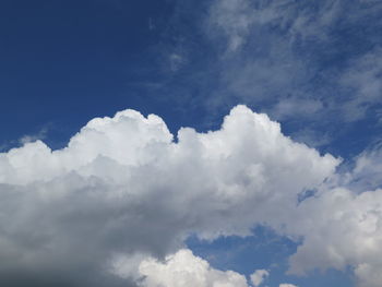 Low angle view of clouds in sky