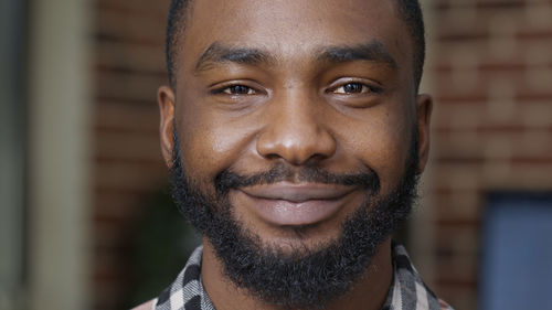 Close-up portrait of young man