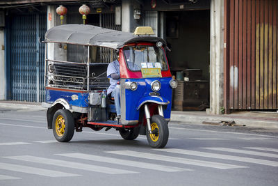 Motorcycle on road