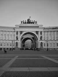 Facade of historical building