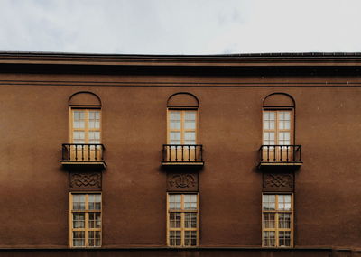 Low angle view of building against sky