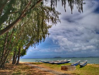 Scenic view of sea against sky