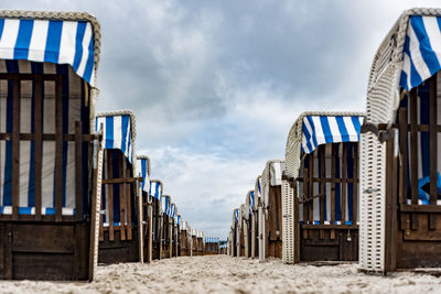 Panoramic view of beach against sky