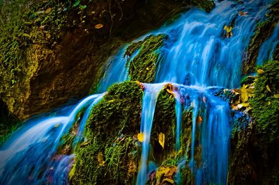 Panoramic view of waterfall
