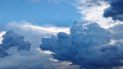 Low angle view of clouds in sky