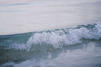 Waves rushing towards shore