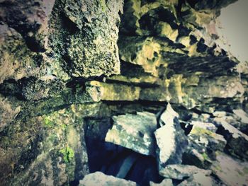 Low angle view of rocks